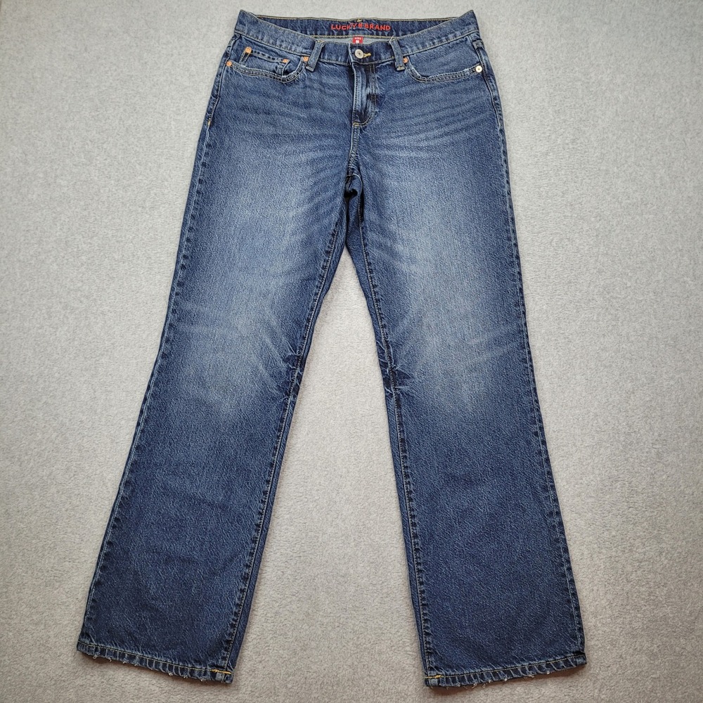 Lucky Brand Easy Rider Boot Jeans Womens 8/29 Blue Denim Bootcut 100% Cotton